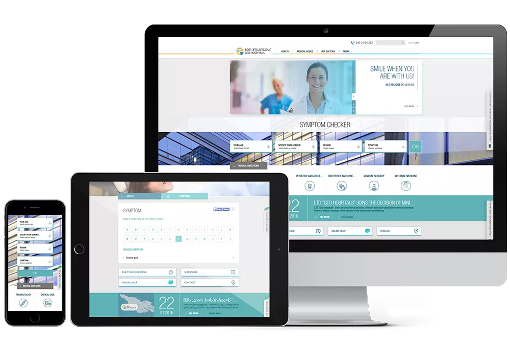 UX-UI Design - Geo Hospitals