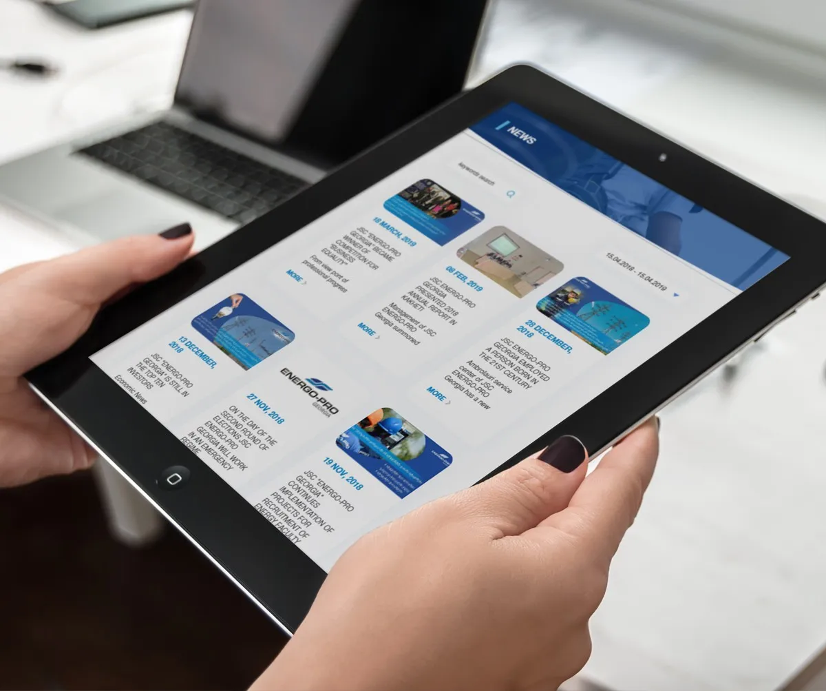 Web-Design - Energo-Pro Georgia