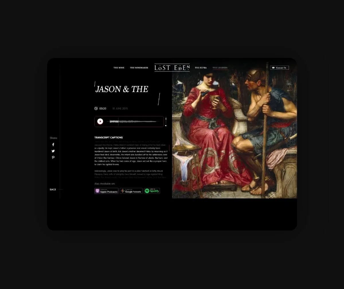 Web-Design - LOST EDEN